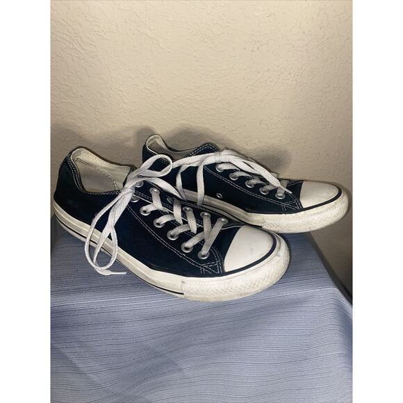 Used Women’s Men’s Unisex CONVERSE All Stars Black Shoes Size 8 (Mens 6) - Picture 2 of 12